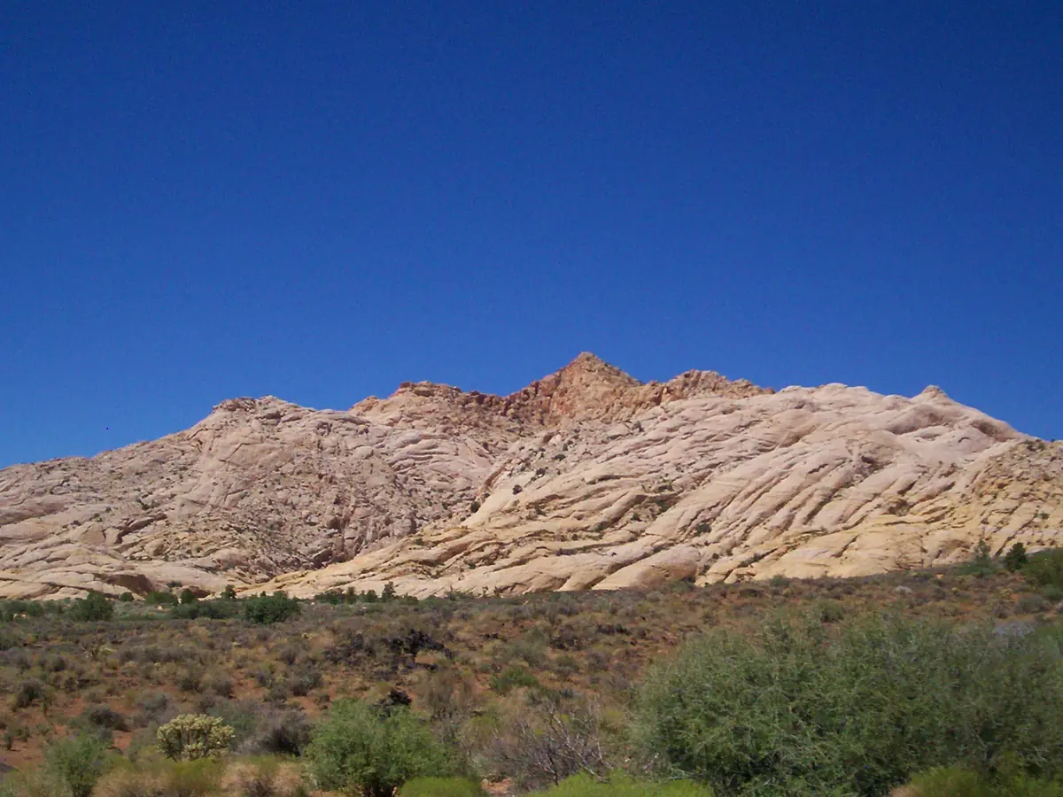 White Navajo Sandstone in Snow Canyon State Park.